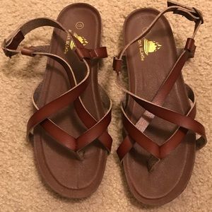 Brown strappy Sandles